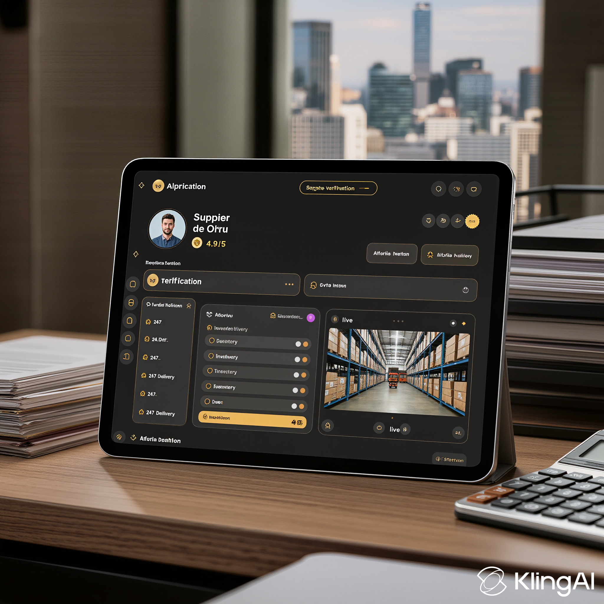 Tela de alertas do app